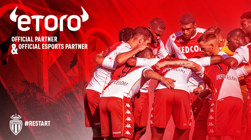 شركة eToro توقّع عقد رعاية جديد مع نادي AS Monaco للرياضة الإلكترونيّة